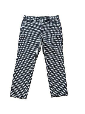 Banana Republic Sloan Crop Pants Women’s Size 4P Black White Stretch NWT